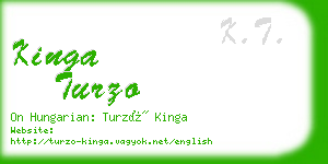 kinga turzo business card